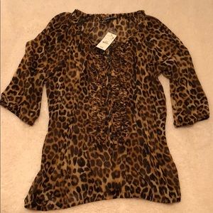 NWT Animal print top